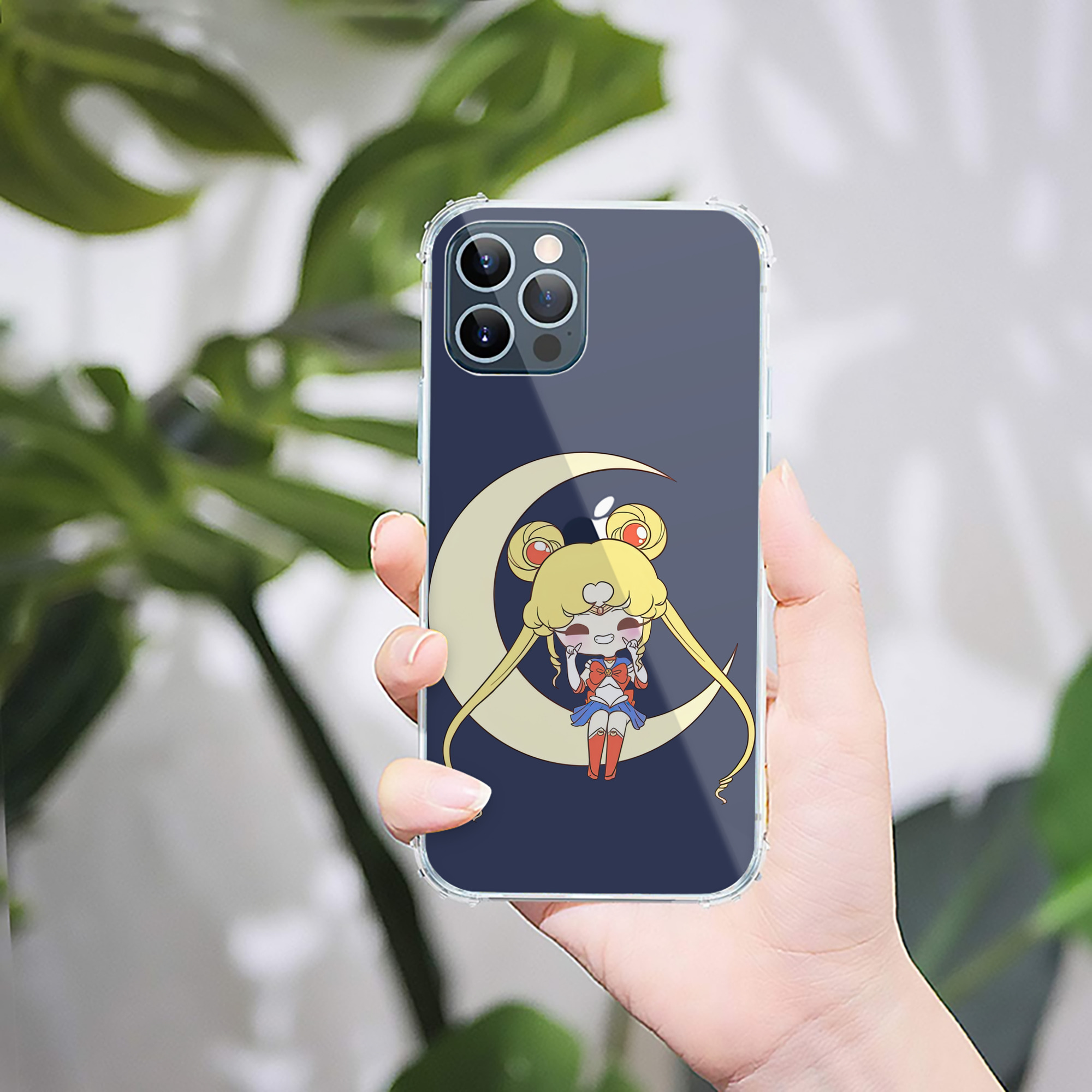（画像用） 美少女戦士セーラームーン 月野 うさぎ つきの うさぎ Sailor Moon Tsukino Usagi 【iPhone 12シリーズ対応】透明スマホケース（クリアソフトケース）